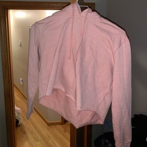 Pink Cropped Sweatshirt